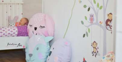 Kuschelkissen im Kinderzimmer